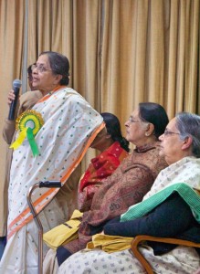 Professors  Indrani Sanyal, Krishna Roy, and Tara Chatterjee